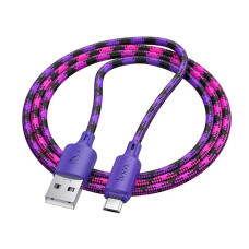 Кабель Hoco X116 Meridian USB-A – Micro-USB (1 м · 12W · 2.4A) (Purple)