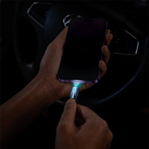 Кабель Baseus Glimmer Series Fast Charging Type-C – Lightning (1 м · 20W · 2.4A) (CADH000003) (Blue)