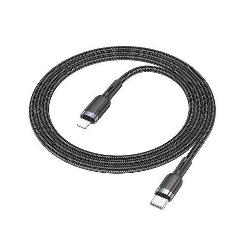 Кабель Hoco U117 Type-C – Lightning PD (1.2 м · 20W · 2.4A) (Black)