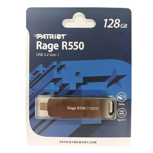 Флешка Mibrand Rage R550 128GB USB 3.2 Gen 1 (Black)