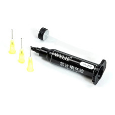 Клей-герметик Wylie WL-209 UV – в шприці для закріплення мікросхем (5 ml) (Black)