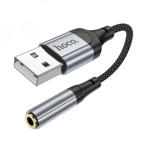 Переходник Hoco LS36 USB-A – 3.5 мм (Black)
