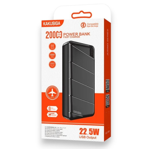 Повербанк Kakusiga KSC-1086 22.5W (20000 mAh) (Black)