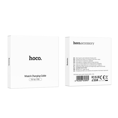Беспроводное зарядное устройство для смарт-часов Hoco Y30 (White)