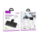 Сетевой фильтр Hoco AC11A Voyage на 2 розетки (15W · 3A · 3xUSB-A+USB-C) (Black)