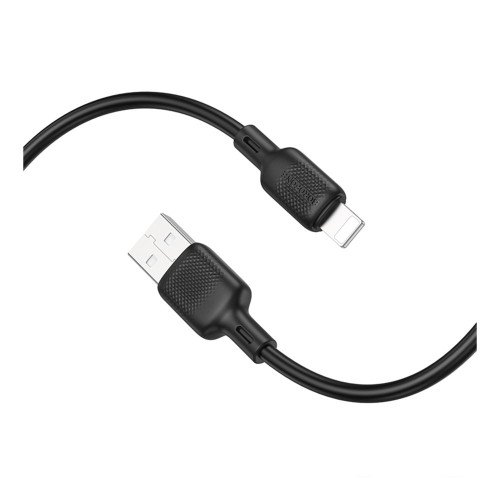 Кабель Borofone BX113 USB-A – Lightning (2 м · 12W · 2.4A) (Black)
