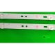 Прямая подсветка для телевизора Changhong 32″ JL.D32061330-032BS-M (2 планки по 618 мм, 6 LED, линза 15,5 мм, 3 В)
