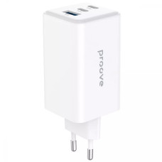 Сетевое зарядное устройство Proove Pocket Gan Max USB-A+2xUSB-C (100W · 5A) (White)