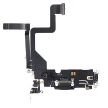Шлейф для Apple iPhone 14 Pro с разъемом зарядки (Black) (Original)