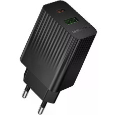 Сетевое зарядное устройство Borofone BAS74A USB-A+USB-C (20W · 3A) (Black)