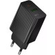 Сетевое зарядное устройство Borofone BAS74A USB-A+USB-C (20W · 3A) (Black)