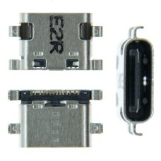 Разъем зарядки для ZTE K88 14 pin (4 креплений) (контакты посередине) (Type-C) (Original)