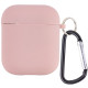 Чохол для AirPods 1/2 Silicone Case with Fibra (Pink Sand)