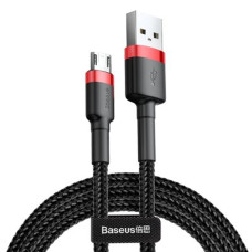 Кабель Baseus Cafule USB-A – Micro-USB (1 м · 12W · 2.4A) (CAMKLF-B91) (Black/Red)