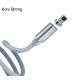 Кабель Koni Strong KS10i Magnetic USB-A – Lightning (1 м · 10W · 2A) (Gray)