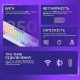 Клавіатура бездротова Proove Gaming Coupe (Ukraine Layout) (White/Purple)