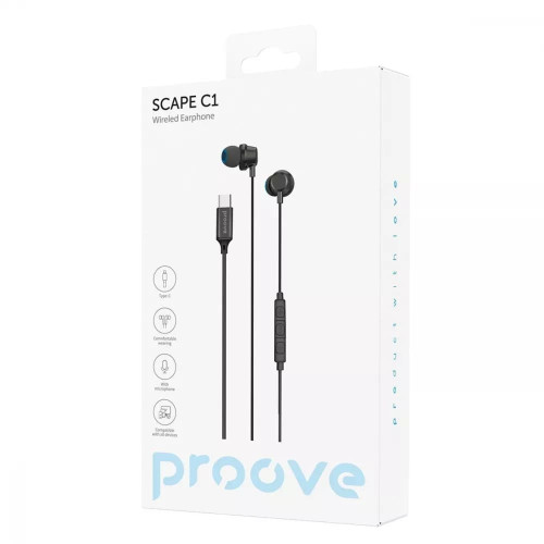 Наушники Proove Scape C1 Type-C (Black)