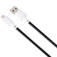 Кабель Gelius Full Silicon USB-A to MicroUSB 18W 1.2м (GP-UCN001M) black white