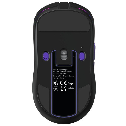Мышка проводная игровая Proove Gaming Superfight Wired (Black/Purple)