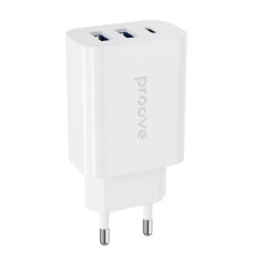 Сетевое зарядное устройство Proove Rapid 2xUSB-A+USB-C (30W · 3A) (White)