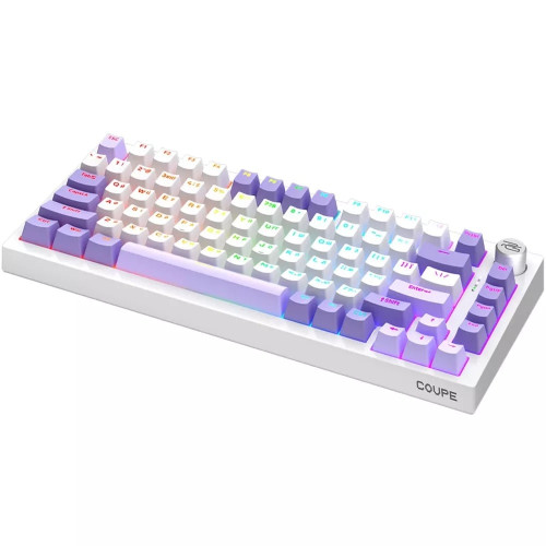 Клавіатура бездротова Proove Gaming Coupe (Ukraine Layout) (White/Purple)