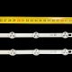 Пряма підсвітка для телевізора Telefunken 32″ Innotek SVV315A38 Rev03 (2 планки по 575 мм, 11 LED, лінза 16 мм, 3 В)