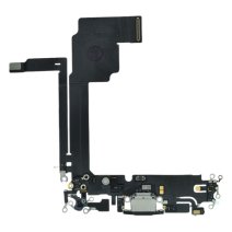 Шлейф для Apple iPhone 15 Pro Max с разъемом зарядки (Black Titanium) (Original)