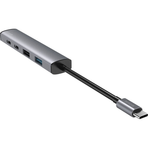 USB-хаб Proove Arc Link 5в1 (2xUSB 3.0 · 3xType-C) (Silver)