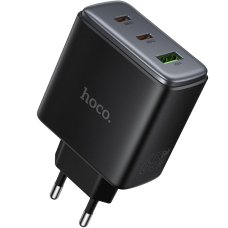 Сетевое зарядное устройство Hoco C160A USB-A+2xUSB-C (65W · 3A) (Black)