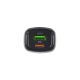Автомобільний зарядний пристрій Borofone BZ14A USB-A+USB-C (20W · 3A) з кабелем Type-C – Type-C (Black)