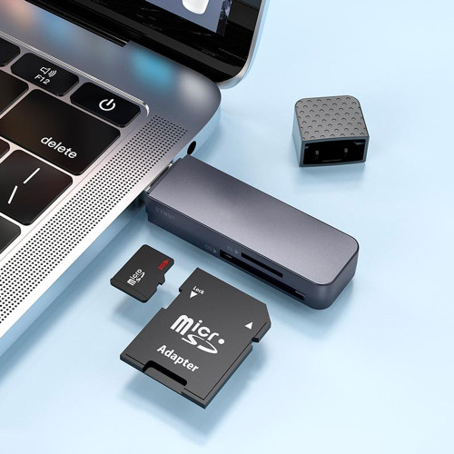Картридер Hoco HB45 USB2.0 gray