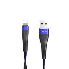 Кабель Hoco U39 Slender USB-A – Lightning (1.2 м · 12W · 2.4A) (Black/Blue)