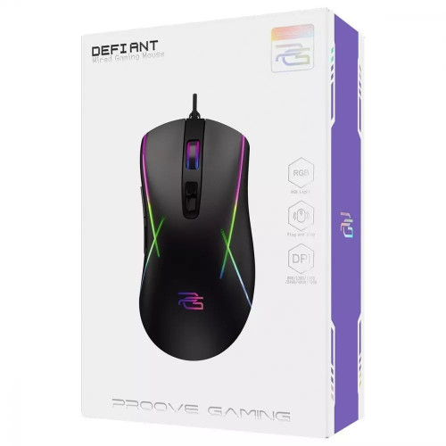 Мишка дротова ігрова Proove Gaming Blaze (Black/Purple)