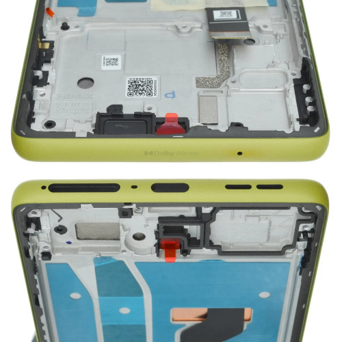 Дисплей для Motorola XT2427 Moto G85 (5G) с тачскрином в рамке (Green) (Original)