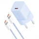 Сетевое зарядное устройство Baseus GaN5 Mini USB-C (30W · 3A) с кабелем Type-C – Type-C 100W (P10110902) (Blue)