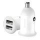 Автомобильное зарядное устройство Baseus Grain Pro 2xUSB-A (24W · 4.8A) (White)