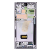 Дисплей для Samsung S918 Galaxy S23 Ultra с тачскрином в рамке (Lavender) (Original Assembled)