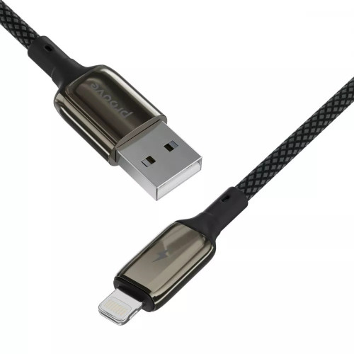 Кабель Proove Dense Metal USB-A – Lightning (1 м · 12W · 2.4A) (Black)