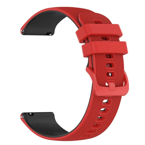 Ремінець універсальний 20 мм Ribby для Amazfit, Samsung, Huawei (Red)