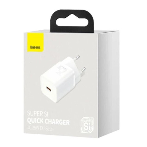 Сетевое зарядное устройство Baseus Super Si USB-C (25W · 3A) (CCSP020102) (White)