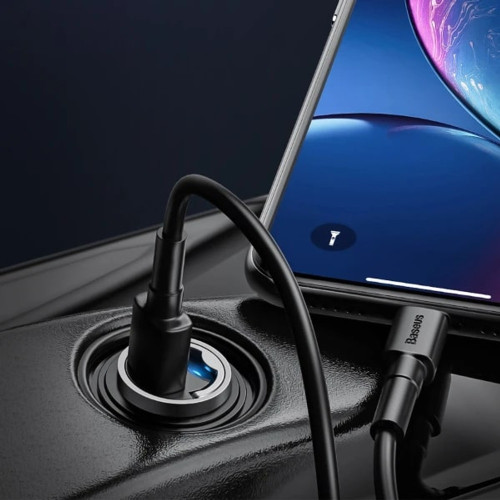 Автомобільний зарядний пристрій Baseus Tiny Star Mini USB-C (30W · 3A) (Gray)