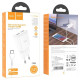 Сетевое зарядное устройство Hoco C88A 2xUSB-A (12W · 2.4A) с кабелем USB-A – Type-C (White)