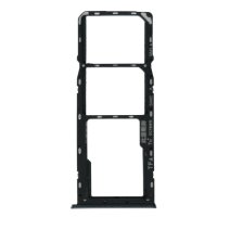 Держатель SIM-карты и карты памяти для Oppo A15 (версия на 2×SIM) (Black)