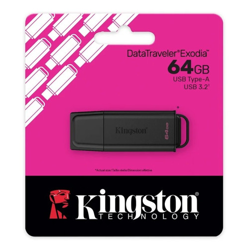Флешка USB 3.2 Kingston DT Exodia G2 64GB black