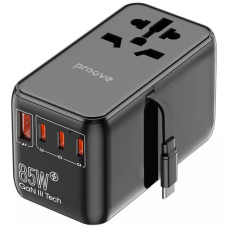 Сетевое зарядное устройство универсальный Proove Trip USB-A+3xUSB-C (85W · 3A) (Black)