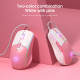 Мышка проводная игровая Onikuma CW916 (White/Pink)