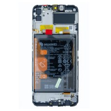 Дисплей для Huawei Y8p з тачскріном в рамці (Black) (Original)