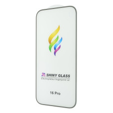 Захисне скло Color Frame для Apple iPhone 16 Pro (Full Glue) (Silver)