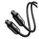 Аудиокабель AUX Ugreen AV122 S PDIF male to S PDIF male, Toslink (2 м) (Black)