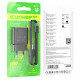 Сетевое зарядное устройство Borofone BA72A USB-A (18W · 3A) с кабелем USB-A – Type-C (Black)